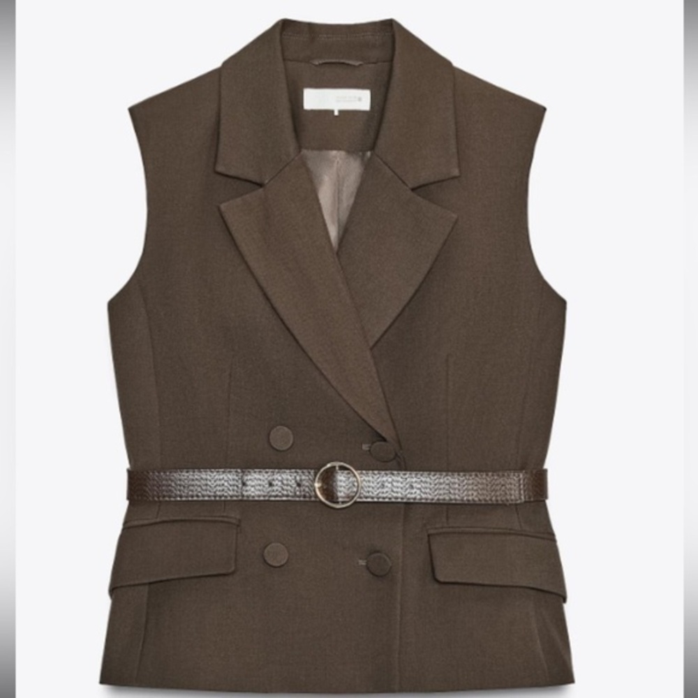 Zara Chocolate Brown Vest